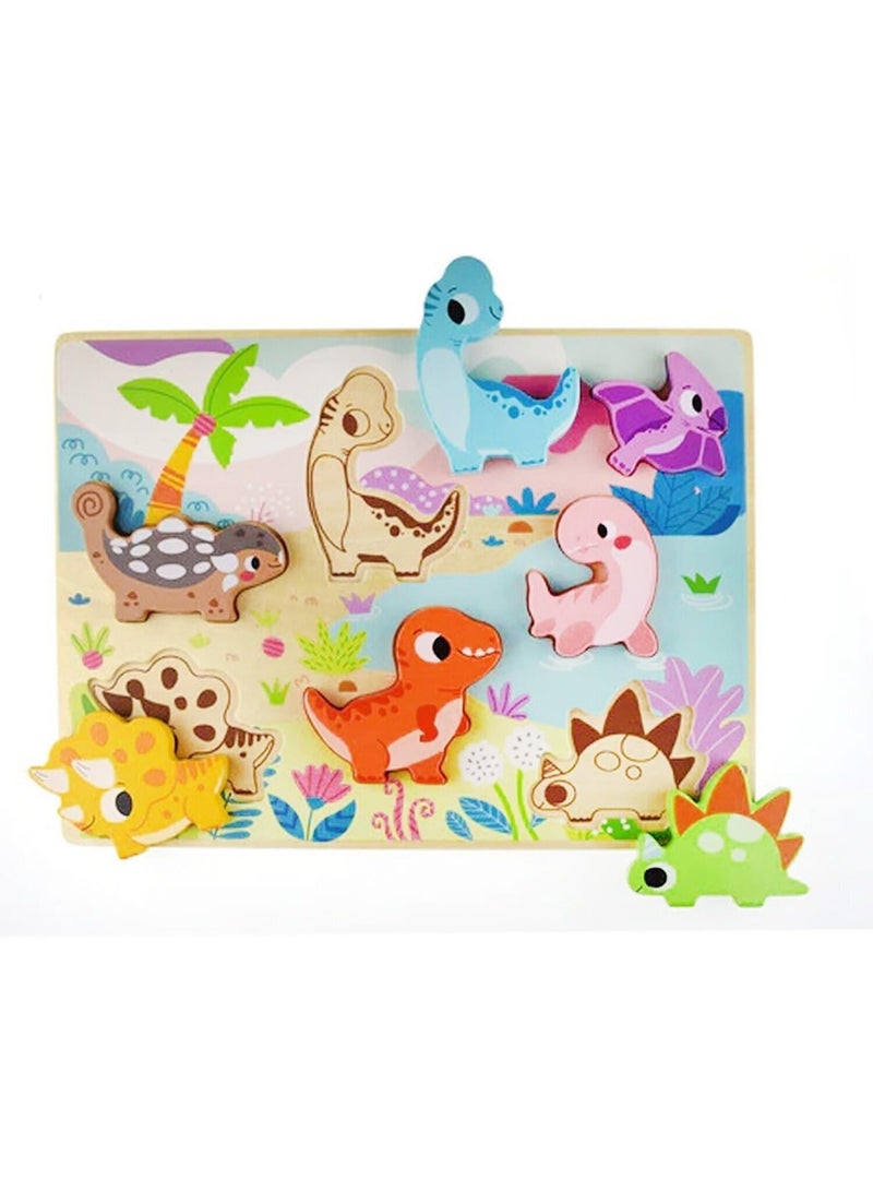 Tooky Toy Wooden Dinosaur Puzzle - Image 3